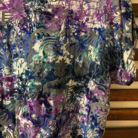 Vintage - Bat-winged Sleeve, Semi-Cropped Top - Picture 2 of 3